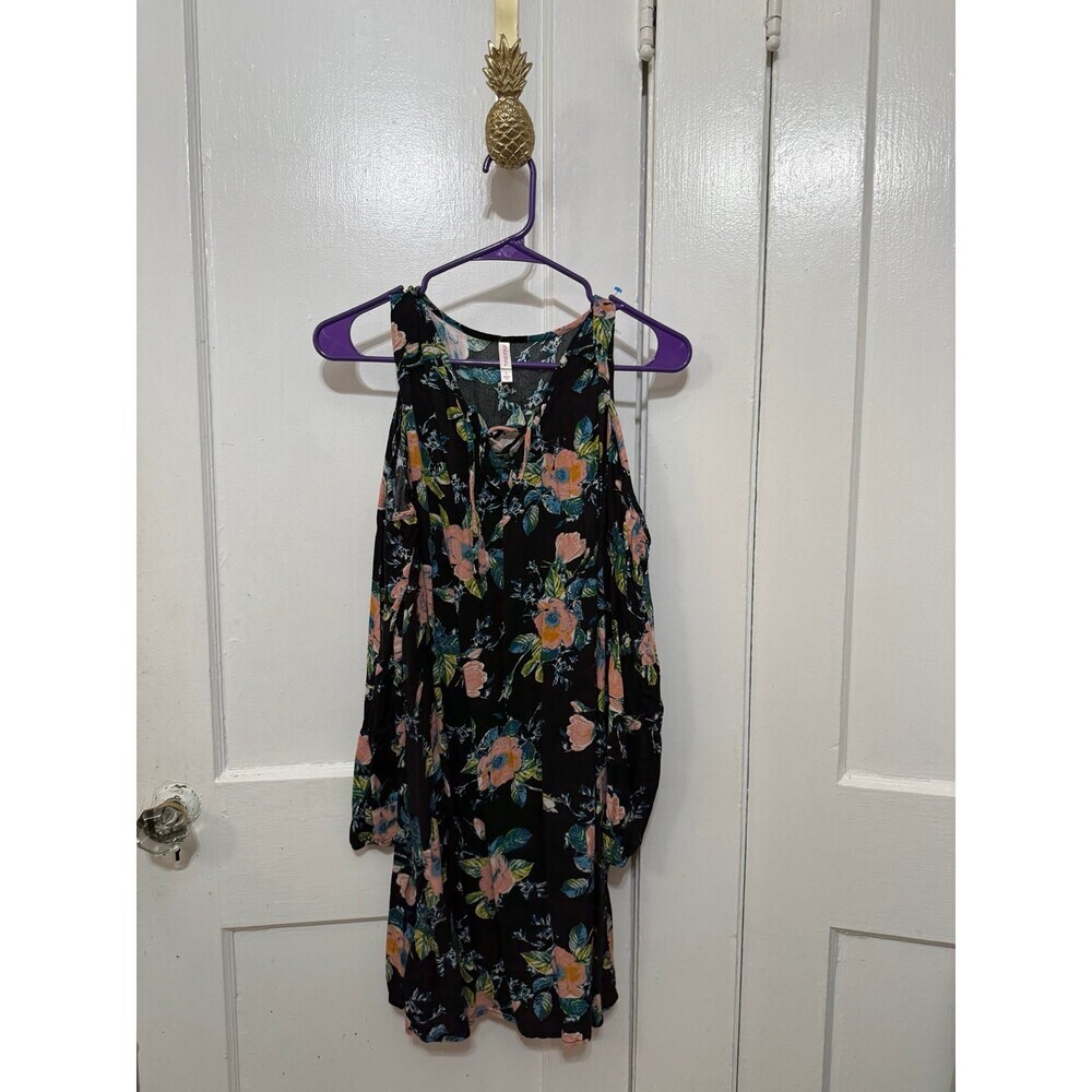 Xhilaration women size, large floral long sleeve dress